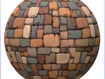 Stylized Stone Floor Seamless Texture Texture 16