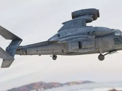 Blackhawk Tiltrotor Tactical Transport STOVL Aircraft Concept 3D model