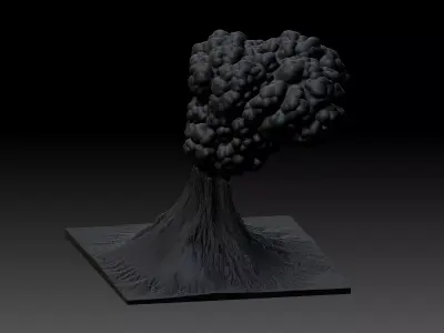 Volcano 3D model