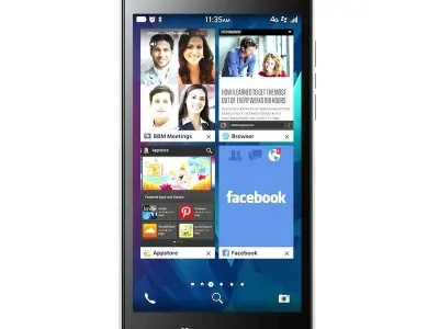  BlackBerry Leap black 3D model