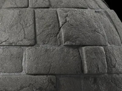 Stone Wall Materials 84- Decorative Slat Stone wall Pbr  Texture