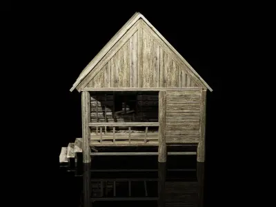 HOUSE VILLAGE  Low-poly 3D model