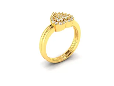 Women Ring  Render 3dm STL OBJ FBX Details 3D print model 194