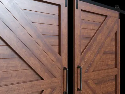 Barn Door 3D model purchase