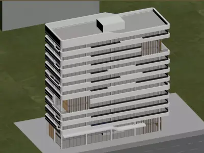 Modern Office Building 3D model