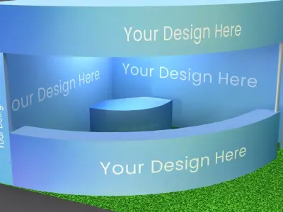 event exhibition booth 3D model