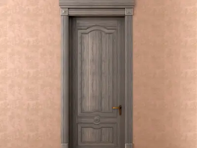 Classic wood door 3D Model Pack