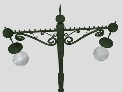 Victorian street lamp  3D model