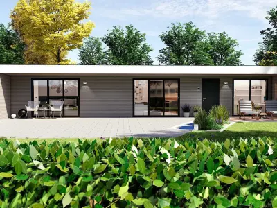 modern house on 75m2 TARA 75 Low-poly 3D model