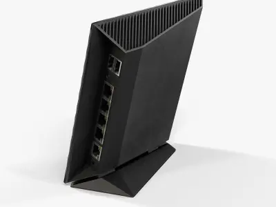 Asus RT-N56U router Low-poly 3D model