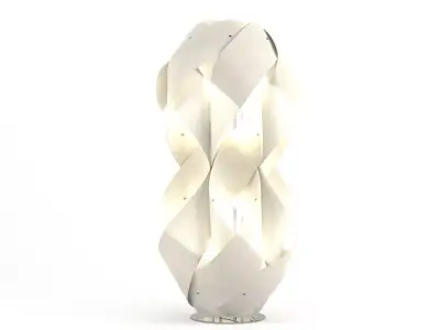 Anfora P floor lamp made of wood 3D model