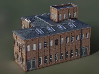 European Building 18 Low-poly 3D model