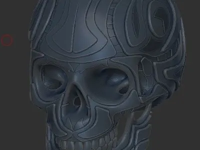 The Cyborg Skull 3D model