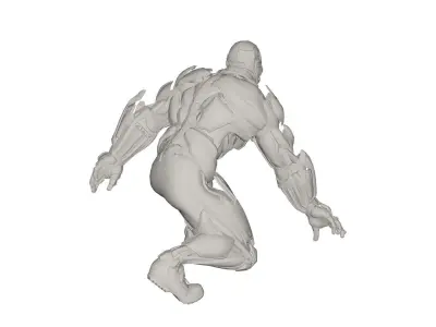 Superhero concept 3D model buy