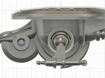 CS3-062023 Concept Fighter Starship 3D print model