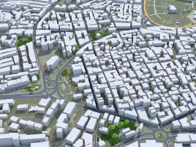 Konya Turkey 30km Low-poly 3D model