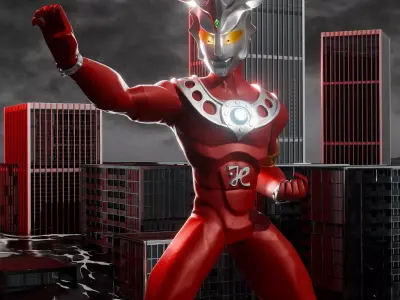 Ultraman Leo and Astra Stylized 3D Model Pack 3D model