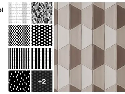 Trapezoid Tile in Hex Layout Texture