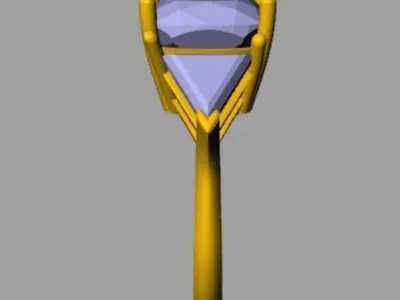 Fency diamond ring 3D print model