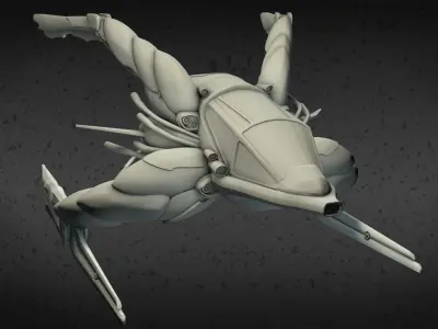 Exploration Spaceship 3D print model