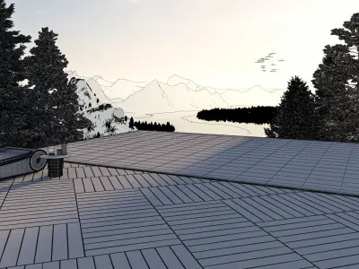 Pool forrest 3D model