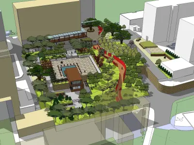 Sketchup Plaza 196 3D model