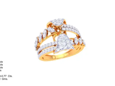 Women Ring Render 3dm STL OBJ FBX Details  3D print model