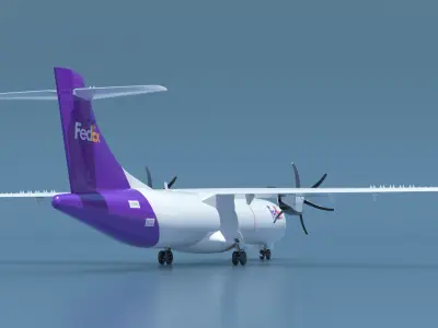  FedEx ATR 72-600 Cargo Aircraft Open 