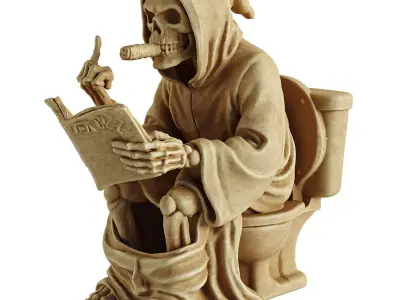 the grim reader 3D model