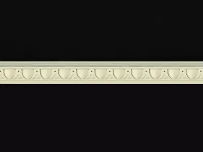 baguette decorative border 3D model