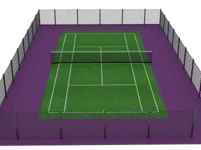 Tennis Court 3D model