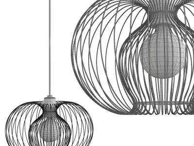 Jasmine Pendant Light Low-poly 3D model