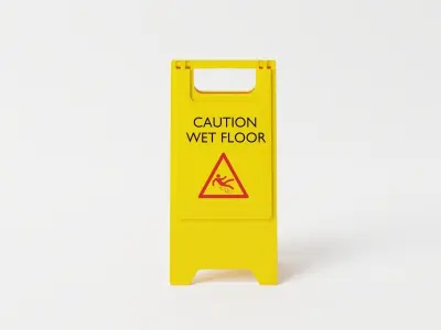 WET FLOOR SIGN 3D model