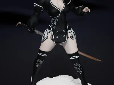 2B - Divergent Battler outfit from Nier reincarnation 3D print model