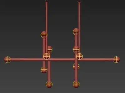 Jonathan Adler Milano 16 Light Chandelier 3D model