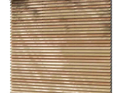rail fence 3D model