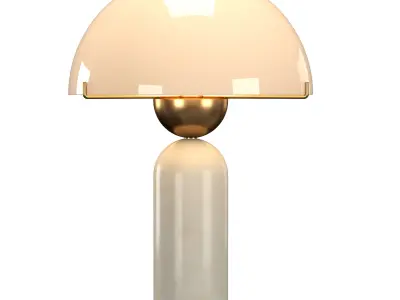 Peono White Alabaster table lamp 3D model