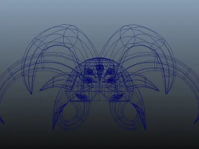 Alien Helmet Arachnipien 3D model