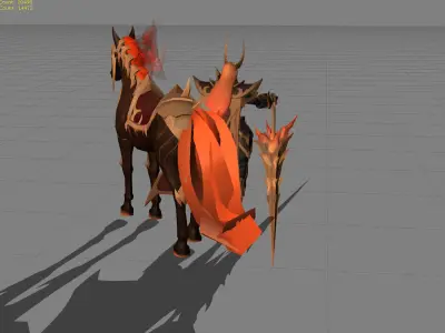 Leomord Inferno Soul Low-poly 3D model