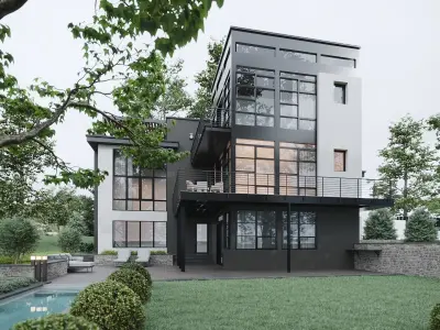 ProVis3D 022 - Lakefront House 3D model