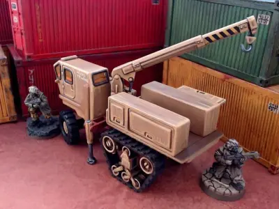 Halftrack Recovery - 28mm Sci-Fi 3D print model