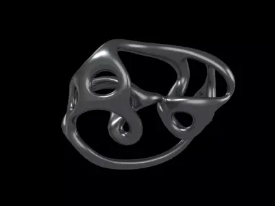 Abstract Shape v30 003 Low-poly 3D model