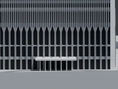 World Trade Center 1973-2001 Low Poly  Low-poly 3D model