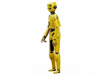 PROTOCOL DROID C-6 DS  RIGGED 3D model