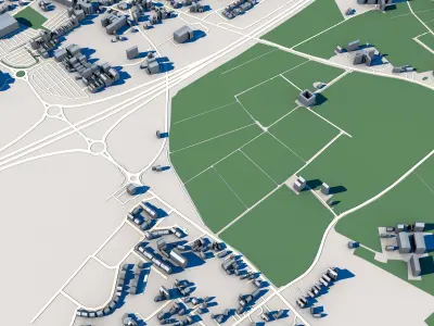 Kildare City Ireland 3D model