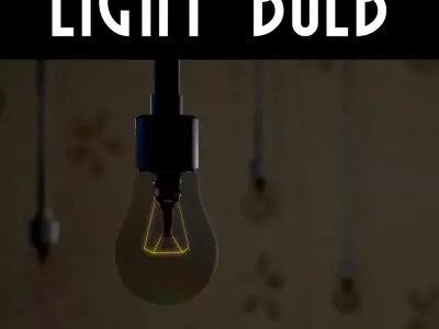 Light Bulb Free low-poly 3D model