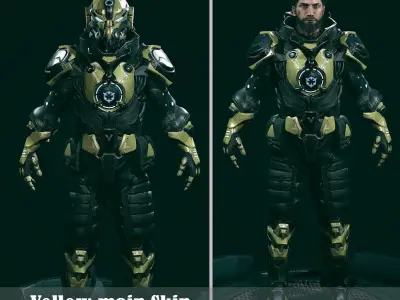 3D Battle suit Destroyer model Low-poly 3D model