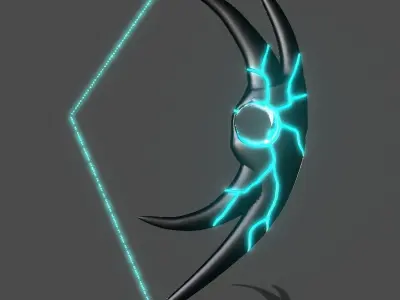 Hole Bow Low-poly 3D model