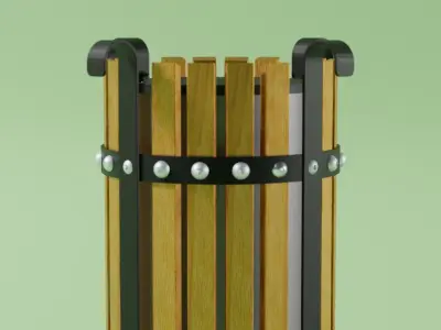 Street Trash Low-poly 3D model