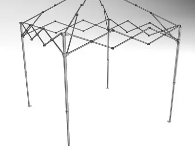 Gazebo pop up tent 3D model